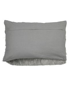 cushion fringes silver 40x60cm