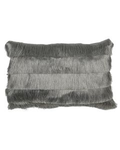 cushion fringes silver 40x60cm