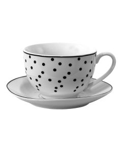 Cup and saucer 12x9x6 cm / Ø 14x2 cm / 238 ml - pcs