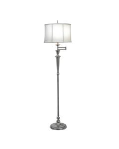 Arlington 1 Light Swing Arm Floor Lamp - Antique Nickel