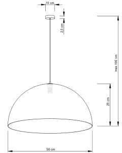 SFERA 50 CZARNY/MIEDZIANY