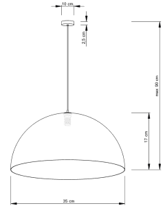 SFERA 35 CZARNY/MIEDZIANY