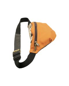 fanny pack leather orange 34cm