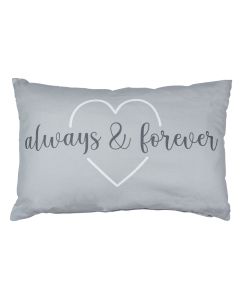 heart cushion always&forever 40x60cm