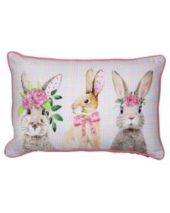 half cushion rabbit 3 35x45cm