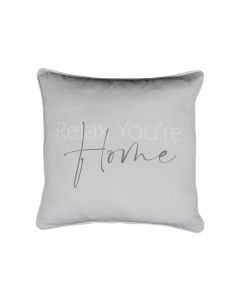 cotton pillow relax you're home 45x45cm