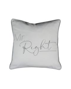 cotton pillow mr right 45x45cm