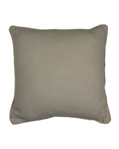 cushion beige with jute piping 45x45cm
