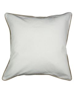 cushion white with jute piping 55x55cm