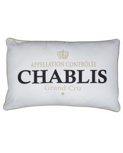 cushion wine chablis white 40x60cm