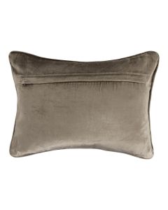 half cushion velvet taupe 35x45cm