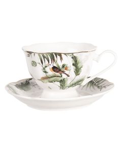 Cup and saucer 12x9x7 cm / ? 14x2 cm / 220 ml - pcs     