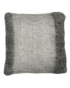 cushion wool look mixed grey 45x45cm