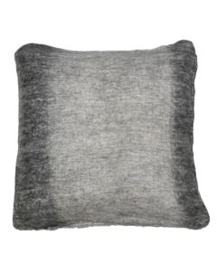 cushion wool look mixed grey 45x45cm