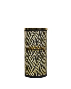 wind light cylinder gold zebra wide small 25cm