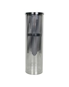 wind light cylinder silver stripe large 35cm