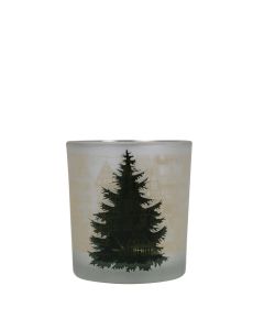 wind light glass houses and pine tree small 8cm