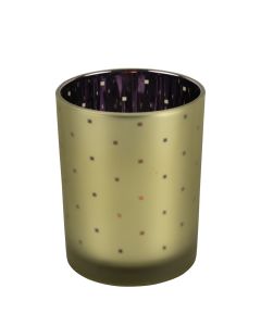 wind light glass cubes gold purple medium 12cm