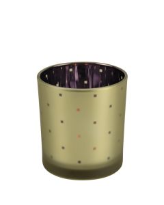 wind light glass cubes gold purple small 8cm