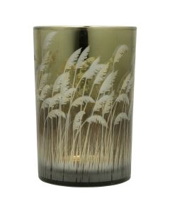 wind light glass palm grass gold large 18cm