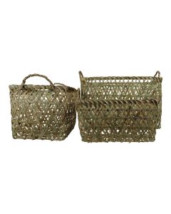bamboo basket rectangle (set of 3)