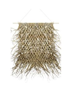 wall tapestry braided palm leaf on stick 90cm