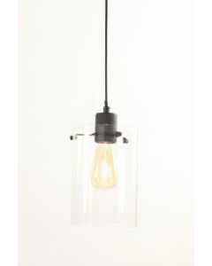 OPT3049512 - Hanging lamp Ø15x22 cm VANCOUVER matt black