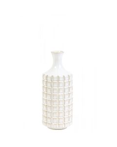 OPT5987538 - Vase deco Ø10,5x25,5 cm DANIE ceramics cream