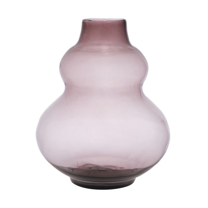 Alice Recycled Belly Vase purple h28 d26