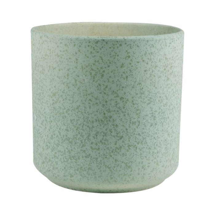 Cylinder Planter Ceramic green h13 d13