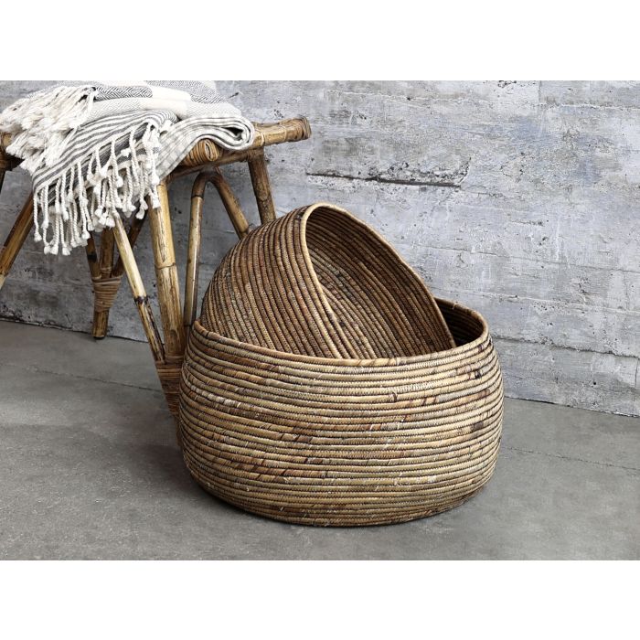 Water Hyacinth Baskets set of 2