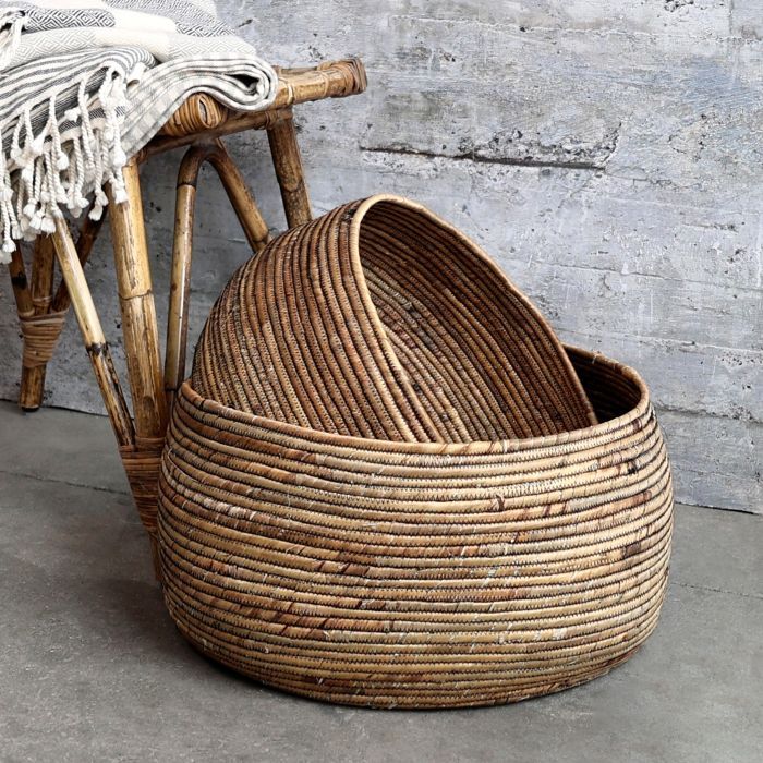 Water Hyacinth Baskets set of 2