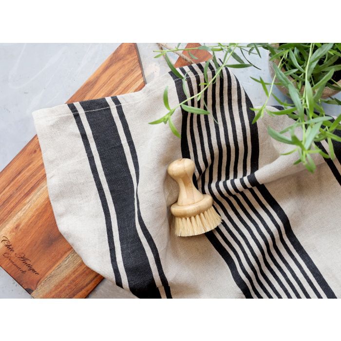 Éternel Tea Towel w. grain sack stripes