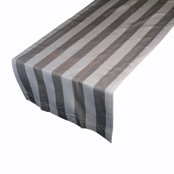 Twill Stripe Tablerunner taupe 50x140cm