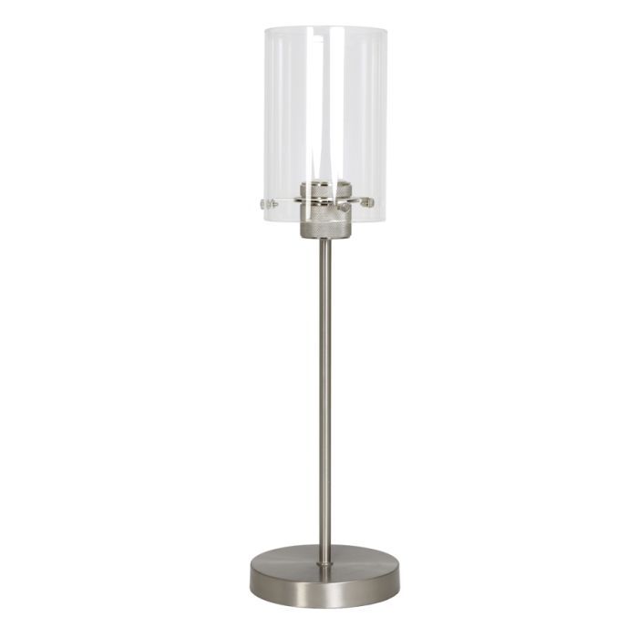 Table lamp Ø15x56,5 cm VANCOUVER nickel satin-glass