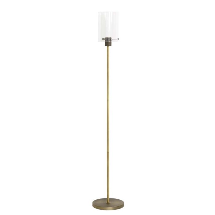 Floor lamp Ø25x151 cm VANCOUVER ant.bronze-glass