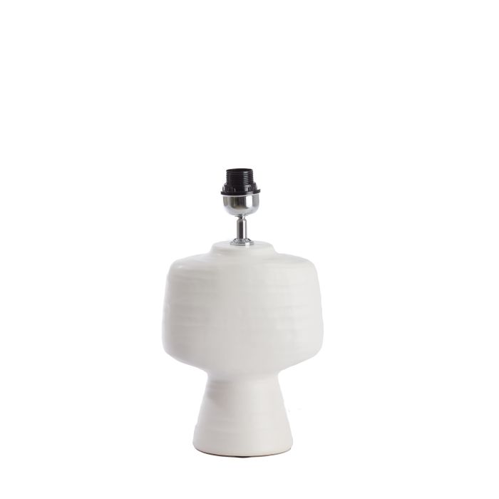 Lamp base 22,5x14,5x39 cm GANDORO ceramics matt cream