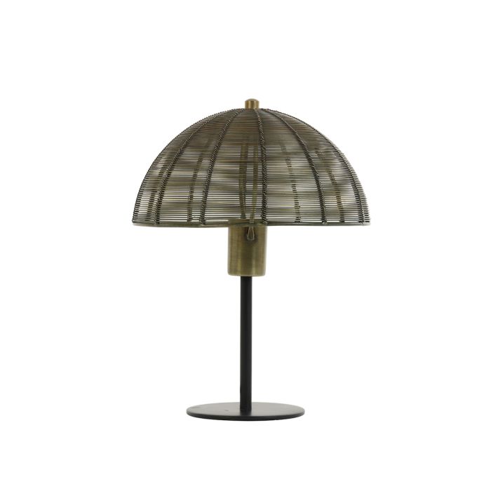 Table lamp Ø25x33 cm KLOBU antique bronze+matt black