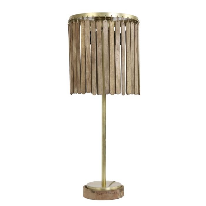 Table lamp Ø30x78 cm GULARO wood dark brown