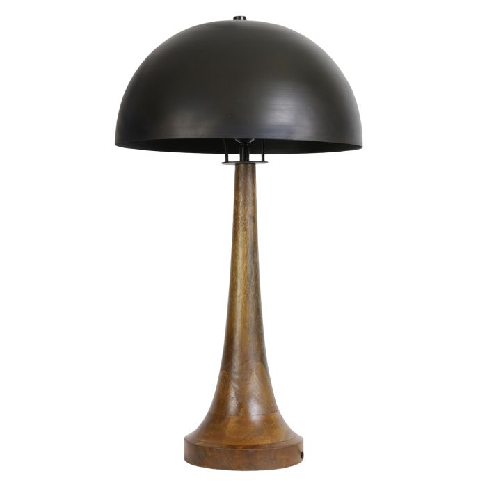Table lamp Ø40x72 cm JOVANY wood oil+black