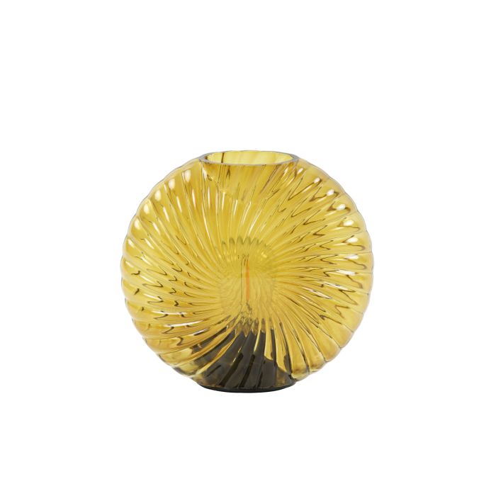 Table lamp LED 16,5x7x16,5 cm MILADO glass ocher yellow