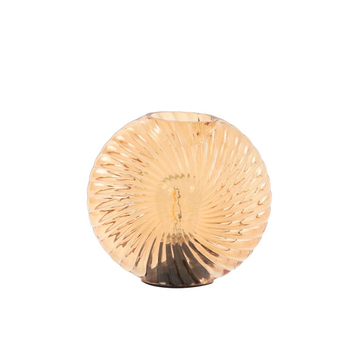 Table lamp LED 16,5x7x16,5 cm MILADO glass peach