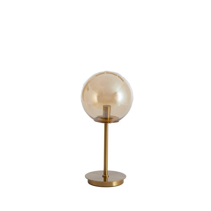 Table lamp Ø20x43 cm MEDINA glass amber+gold