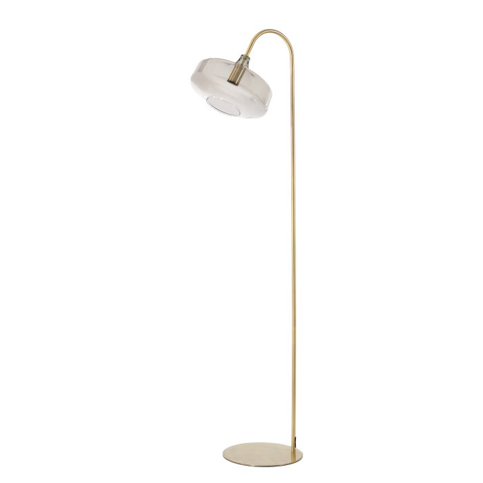 Floor lamp 45x29,5x160 cm SOLNA antique bronze+smoked glass