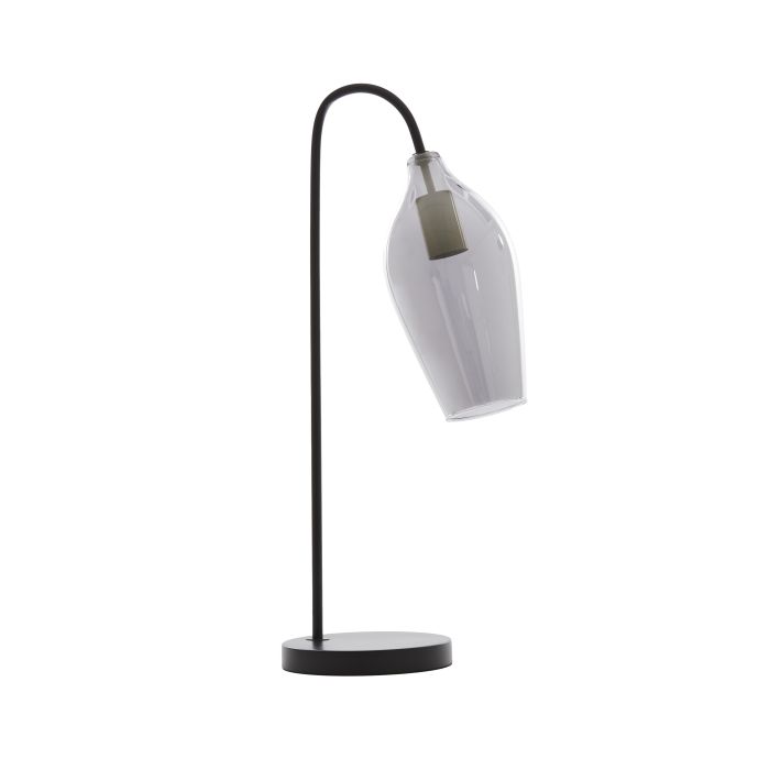 Table lamp 35x20x51,5 cm LUKARO glass smoked+matt black