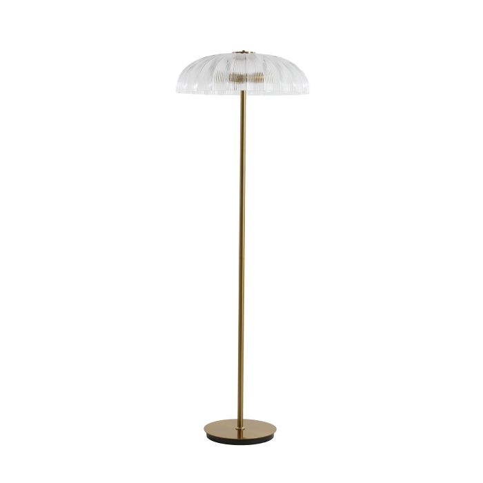 Floor lamp 2L Ø50x155 cm FUNGO glass clear+gold