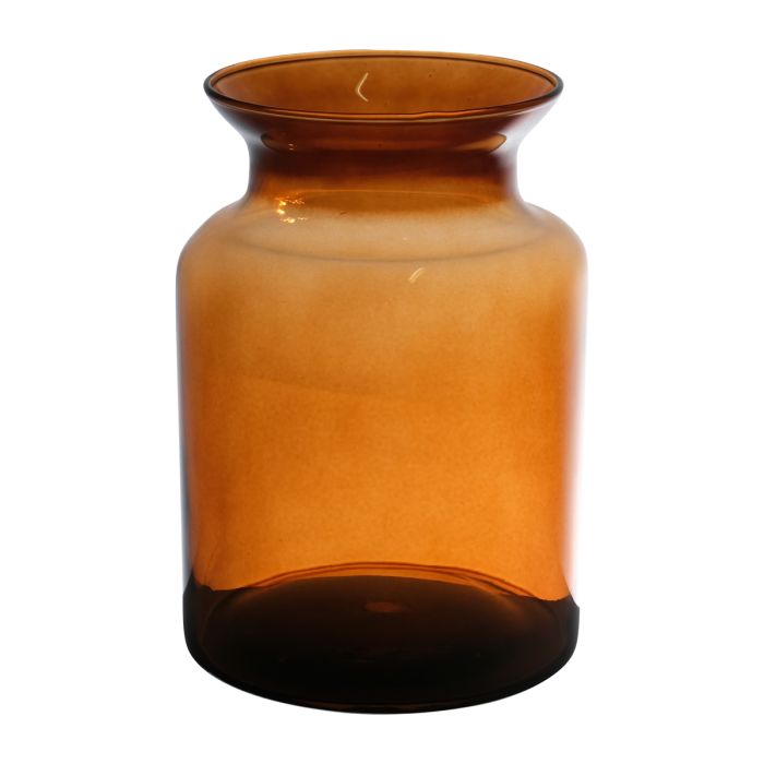 Essentials Brenda Transparent Milkbottle amber h20 d14