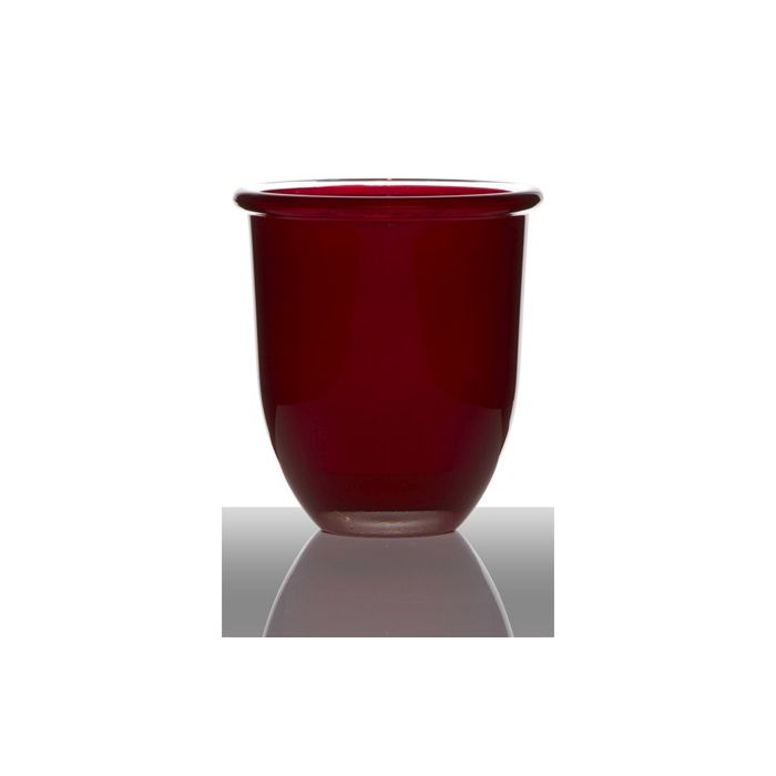 Cosmo Regular Planter Glass red h15 d13,7