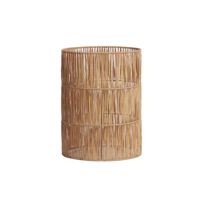 Shade cylinder 25-25-30 cm LANZANO raffia natural