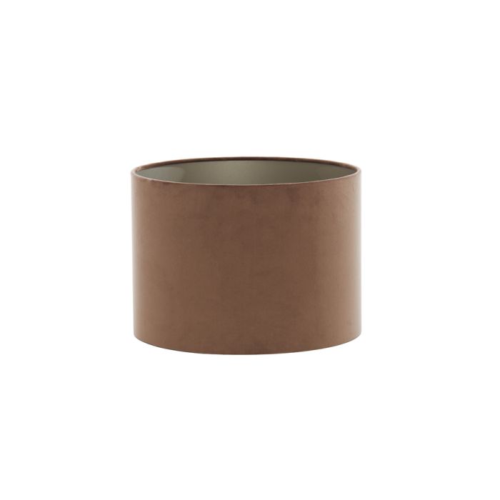 Shade cylinder 30-30-21 cm VELOURS chocolate brown